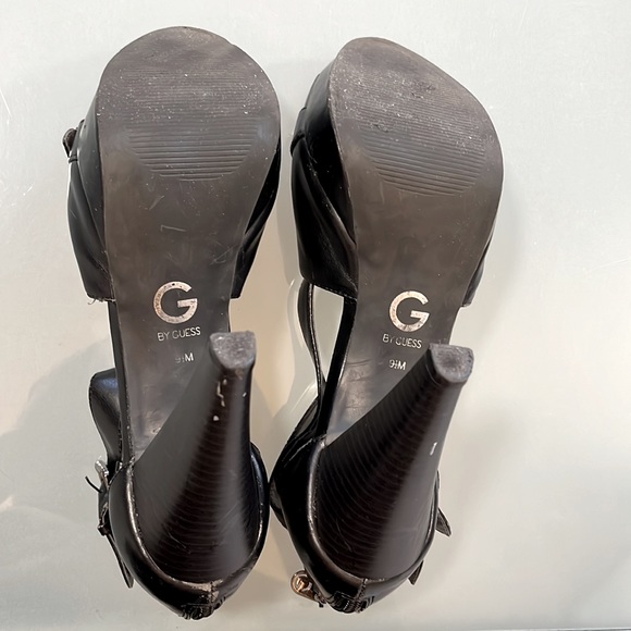 Guess gladiator open toe black platform heels 4.5” - Picture 5 of 5